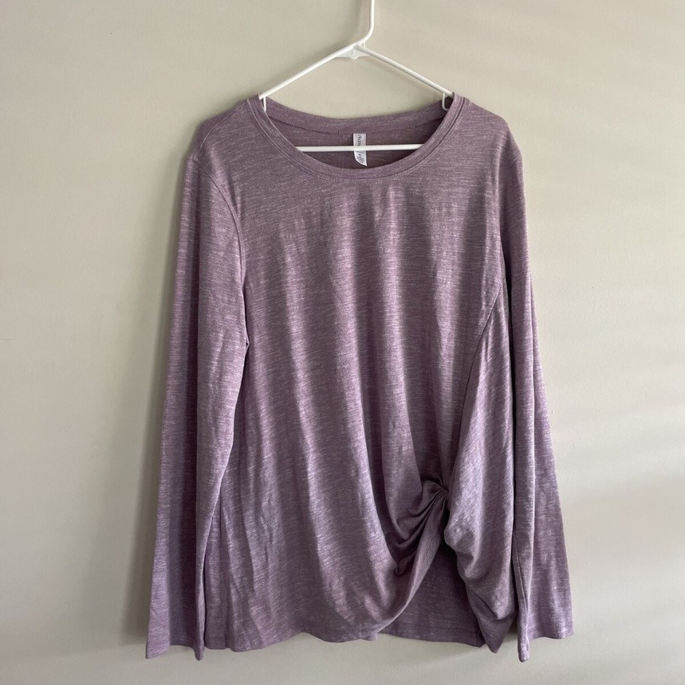 Ideology Purple Knotted long Sleeves Shirt Size XL